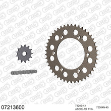 Lade das Bild in den Galerie-Viewer, AFAM Kettensatz 520, X-Ring, 3366kg, Alu, KTM LC2 125 1996-1998
