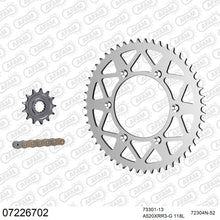 Lade das Bild in den Galerie-Viewer, AFAM Kettensatz 520, X-Ring, golden, 3498kg, Alu, KTM EXC-F 250 Six Days 2015-2021