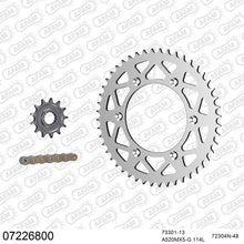 Lade das Bild in den Galerie-Viewer, AFAM Kettensatz 520, golden, 3814kg, Alu, KTM SX-F 250 2006-2012