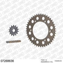 Lade das Bild in den Galerie-Viewer, AFAM Kettensatz 520, X-Ring, golden, 3498kg, Alu, KTM SMR 560 Supermoto 2006-2006