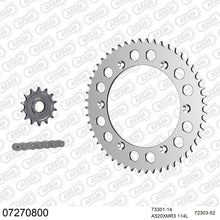 Lade das Bild in den Galerie-Viewer, AFAM Kettensatz 520, X-Ring, 4385kg, Alu, KTM MX 600 LC4 1988-1989