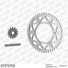Lade das Bild in den Galerie-Viewer, AFAM Kettensatz 520, X-Ring, 4385kg, Alu, KTM SXC 625 2003-2007