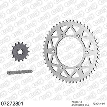 Lade das Bild in den Galerie-Viewer, AFAM Kettensatz 520, X-Ring, 4385kg, Alu, KTM SX 620 1995-1999