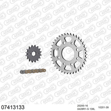Lade das Bild in den Galerie-Viewer, AFAM Kettensatz 428, golden, 2244kg, KYMCO CK 125 Pulsar 2004-2005