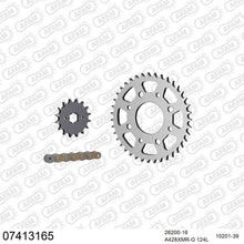 Lade das Bild in den Galerie-Viewer, AFAM Kettensatz 428, X-Ring, golden, 2244kg, KYMCO 125 Hipster 2006-2007