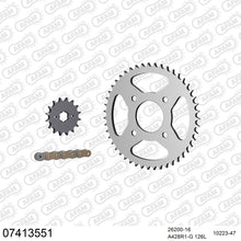 Lade das Bild in den Galerie-Viewer, AFAM Kettensatz 428, golden, 2244kg, KYMCO 150 Stryker 2000-2006