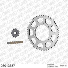 Lade das Bild in den Galerie-Viewer, AFAM Kettensatz 428, golden, 2244kg, RIEJU 125 LC Marathon Pro Supermotard 2009-2021