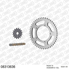 Lade das Bild in den Galerie-Viewer, AFAM Kettensatz 428, X-Ring, golden, 2244kg, MZ (MUZ) SM 125 Gangsta 2002-2007