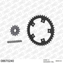 Lade das Bild in den Galerie-Viewer, AFAM Kettensatz 525, X-Ring, 4385kg, TRIUMPH TT 600 2000-2003