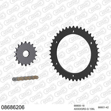 Lade das Bild in den Galerie-Viewer, AFAM Kettensatz 530, X-Ring, golden, 4263kg, TRIUMPH 955 Speed Triple 2002-2004