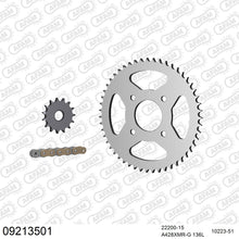 Lade das Bild in den Galerie-Viewer, AFAM Kettensatz 428, X-Ring, golden, 2244kg, KREIDLER RR 125 2008-2008