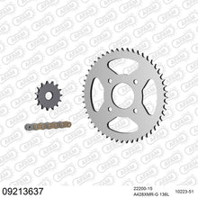 Lade das Bild in den Galerie-Viewer, AFAM Kettensatz 428, X-Ring, golden, 2244kg, KREIDLER SM 125 2008-2008
