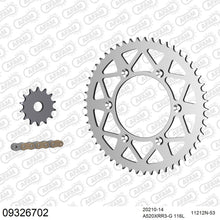 Lade das Bild in den Galerie-Viewer, AFAM Kettensatz 520, X-Ring, golden, 3498kg, Alu, HM-HONDA CRE F 250 X 2008-2016
