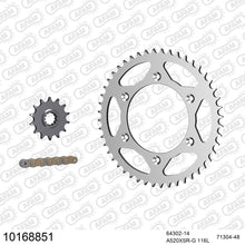 Lade das Bild in den Galerie-Viewer, AFAM Kettensatz 520, X-Ring, golden, 3712kg, HUSABERG FC 550 2004-2007