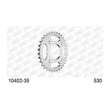 Lade das Bild in den Galerie-Viewer, AFAM Kettenrad 530, 35 Zähne, Stahl, schwarz