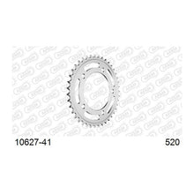 Lade das Bild in den Galerie-Viewer, AFAM Kettenrad 520, 41 Zähne, Stahl, schwarz