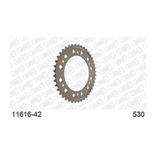 Lade das Bild in den Galerie-Viewer, AFAM Kettenrad 530, 42 Zähne, Alu, gun metal