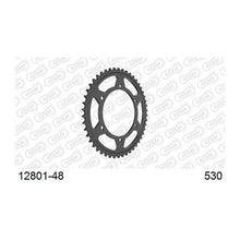 Lade das Bild in den Galerie-Viewer, AFAM Kettenrad 530, 48 Zähne, Stahl, schwarz