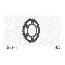 Lade das Bild in den Galerie-Viewer, AFAM Kettenrad 530, 44 Zähne, Stahl, schwarz
