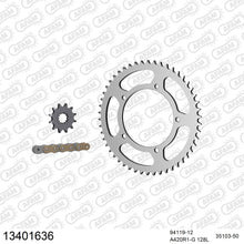Lade das Bild in den Galerie-Viewer, AFAM Kettensatz 420, golden, 2142kg, MBK 50 X Limit Supermoto 2002-2002