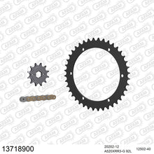 Lade das Bild in den Galerie-Viewer, AFAM Kettensatz 520, X-Ring, golden, 3498kg, SMC 170 Blast / Xroad 2003-2004
