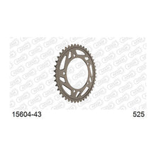 Lade das Bild in den Galerie-Viewer, AFAM Kettenrad 525, 43 Zähne, Alu, gun metal