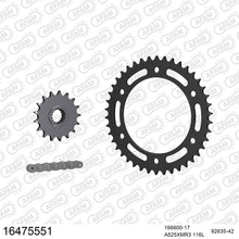 Lade das Bild in den Galerie-Viewer, AFAM Kettensatz 525, X-Ring, 4385kg, BMW F 700 GS 2011-2018