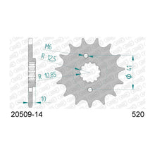 Lade das Bild in den Galerie-Viewer, AFAM Ritzel 520, 14 Zähne