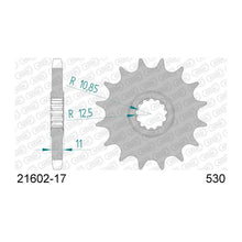 Lade das Bild in den Galerie-Viewer, AFAM Ritzel 530, 17 Zähne