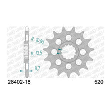 Lade das Bild in den Galerie-Viewer, AFAM Ritzel 520, 18 Zähne