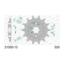 Lade das Bild in den Galerie-Viewer, AFAM Ritzel 520, 13 Zähne