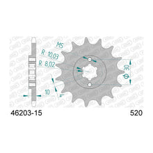 Lade das Bild in den Galerie-Viewer, AFAM Ritzel 520, 15 Zähne