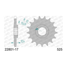 Lade das Bild in den Galerie-Viewer, AFAM Ritzel 525, 17 Zähne