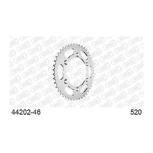 Lade das Bild in den Galerie-Viewer, AFAM Kettenrad 520, 46 Zähne, Stahl, schwarz