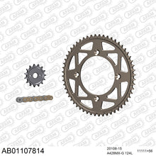 Lade das Bild in den Galerie-Viewer, AFAM Kettensatz 428, golden, 2448kg, Alu, selfclean, HONDA CR 85 RB 3,4 2003-2004