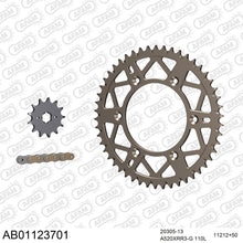 Lade das Bild in den Galerie-Viewer, AFAM Kettensatz 520, X-Ring, golden, 3498kg, Alu, selfclean, HONDA CRF 230 F 4,5,6,7,8,9,A,B,C,D,E,F,G,H,J,K 2004-2019