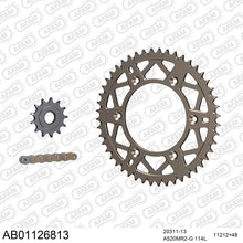 Lade das Bild in den Galerie-Viewer, AFAM Kettensatz 520, golden, 3498kg, Alu, selfclean, HONDA CR 250 R 3 2003-2003