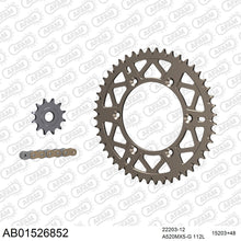 Lade das Bild in den Galerie-Viewer, AFAM Kettensatz 520, golden, 3814kg, Alu, selfclean, SUZUKI RM-Z 250 K7,K8,K9 2007-2009