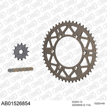 Lade das Bild in den Galerie-Viewer, AFAM Kettensatz 520, golden, 3814kg, Alu, selfclean, SUZUKI RM-Z 250 L0,L1,L2 2010-2012