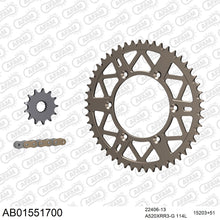 Lade das Bild in den Galerie-Viewer, AFAM Kettensatz 520, X-Ring, golden, 3498kg, Alu, selfclean, SUZUKI RM-X 450 Z L0,L1,L2,L3,L4,L5,L6,L7 2010-2017
