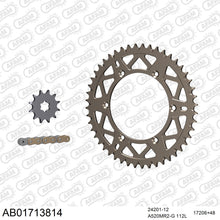Lade das Bild in den Galerie-Viewer, AFAM Kettensatz 520, golden, 3498kg, Alu, selfclean, KAWASAKI KX 125 L1 1999-1999