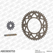 Lade das Bild in den Galerie-Viewer, AFAM Kettensatz 520, X-Ring, golden, 3498kg, Alu, selfclean, BETA RR 300 Enduro / Enduro Racing 2020-2021