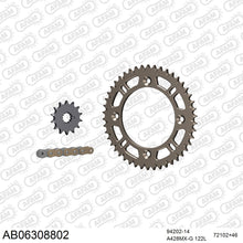 Lade das Bild in den Galerie-Viewer, AFAM Kettensatz 428, golden, 2448kg, Alu, selfclean, HUSQVARNA TC 85 Small Wheels 2014-2017