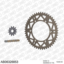 Lade das Bild in den Galerie-Viewer, AFAM Kettensatz 520, golden, 3814kg, Alu, selfclean, HUSQVARNA TC 250 2006-2008