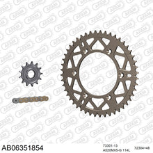 Lade das Bild in den Galerie-Viewer, AFAM Kettensatz 520, golden, 3814kg, Alu, selfclean, HUSQVARNA FX 450 2017-2021
