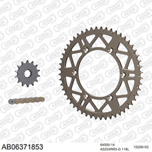 Lade das Bild in den Galerie-Viewer, AFAM Kettensatz 520, X-Ring, golden, 3498kg, Alu, selfclean, HUSQVARNA TC 610 E 1999-1999