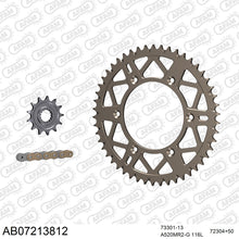 Lade das Bild in den Galerie-Viewer, AFAM Kettensatz 520, golden, 3498kg, Alu, selfclean, KTM SX 125 2012-2012