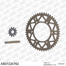 Lade das Bild in den Galerie-Viewer, AFAM Kettensatz 520, X-Ring, golden, 3498kg, Alu, selfclean, KTM EGS 250 1995-1995
