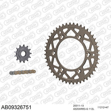 Lade das Bild in den Galerie-Viewer, AFAM Kettensatz 520, X-Ring, golden, 3498kg, Alu, selfclean, HM-HONDA CRE 250 R Enduro 2002-2003