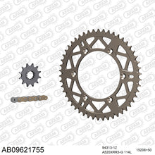 Lade das Bild in den Galerie-Viewer, AFAM Kettensatz 520, X-Ring, golden, 3498kg, Alu, selfclean, GAS-GAS XC 200 2019-2019